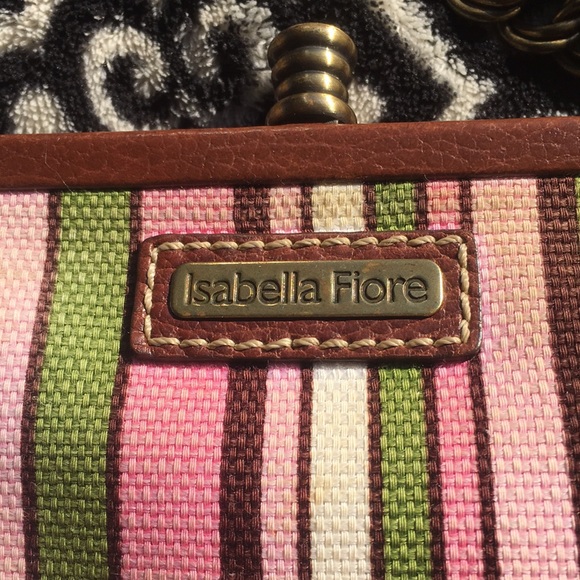 Isabella Fiore Pink brown lime Floral Bag - Picture 13 of 15